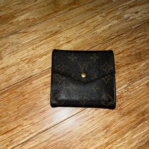 Louis Vuitton Vintage Monogram Textured Wallet with coin pouch